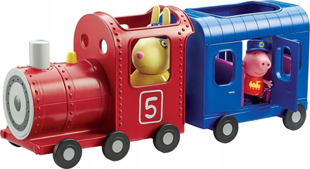 TM TOYS Świnka Peppa Pociąg z Wagonikiem + Figurki