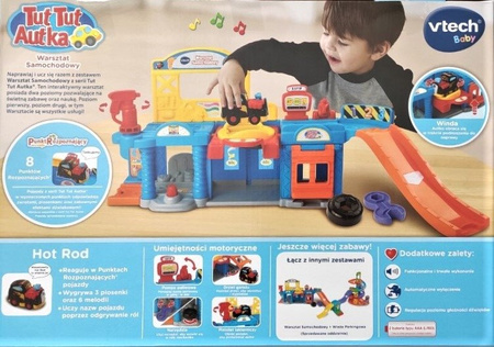 Vtech - Tut Tut Autka Zestaw Warsztat Samochodowy