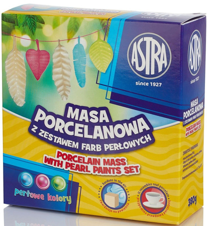 ASTRA Masa porcelanowa + 3 kolory farb perłowych