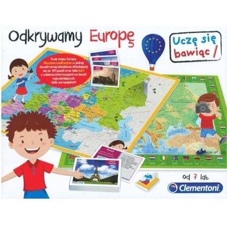 CLEMENTONI Puzzle Mapa Gra - Odkrywamy Europę