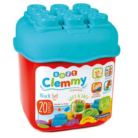 Clementoni Baby Clemmy - Wiaderko 20 Klocków