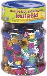Confetti cekinowe kwiatki mix kolorów 100g Astra