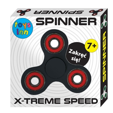 Hand Spinner STNUX Potrójny Czarny ponad 2 min
