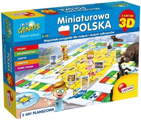 I'm a Genius Miniaturowa Polska z kartami 3D