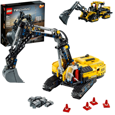 LEGO 42121 TECHNIC Wytrzymała Koparka 2w1