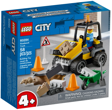 LEGO 60284 CITY Pojazd do Robót Drogowych 4+