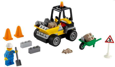 LEGO 60284 CITY Pojazd do Robót Drogowych 4+