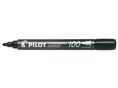 PILOT Marker Permanentny 100 Czarny Cienki