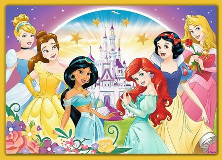 TREFL 2 x Puzzle 4w1 Kraina Lodu Disney Księżniczki