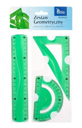 Zestaw geometryczny elastyczny 3el zielony TETIS